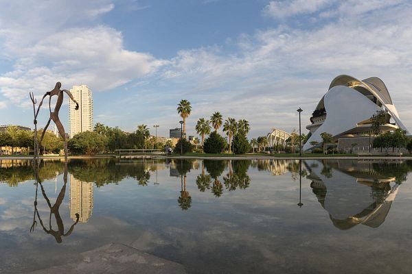 Valencia Spain Gardens and river
