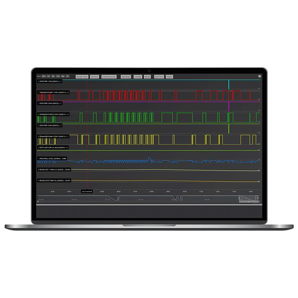 HyperTAC HMI SCADA Management Software on Laptop