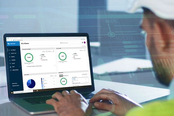 Utility Worker Analyzing Data 